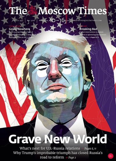 The Moscow Times, Cover illustration, Donald Trump