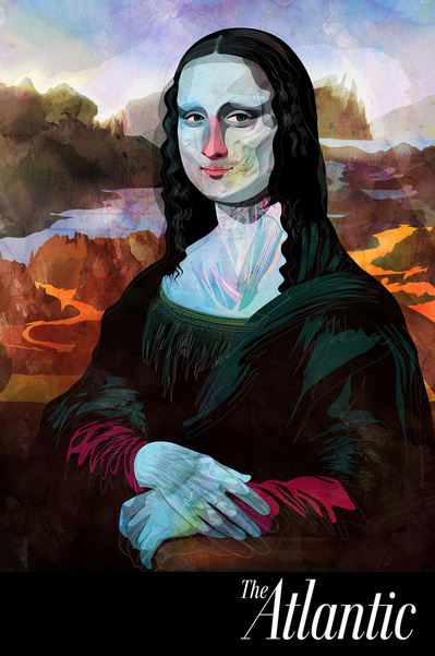The Atlantic magazine, Mona Lisa, illustration