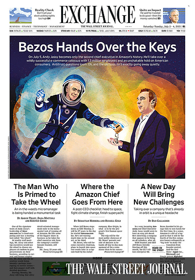 The Wall Street Journal, Illustration, Jeff Bezos