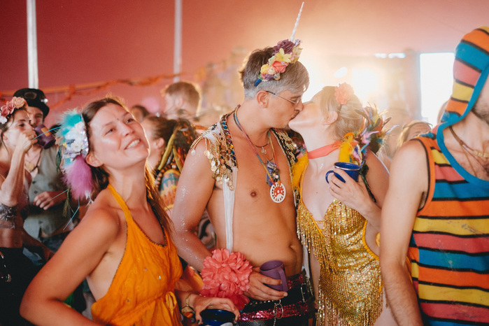 European Burning Man Nowhere Wedding Reception Ska Plenty of Cava and dancing