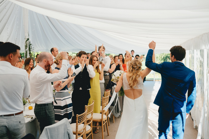 Narborough Hall Gardens Creative Reportage Wedding Photography Marquee Reception