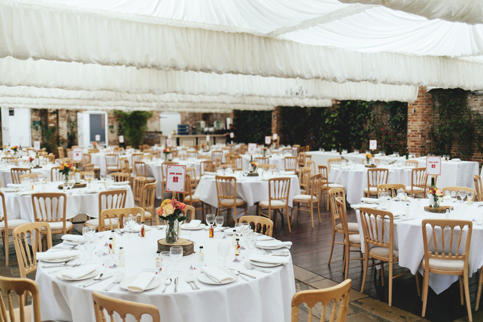 Northbrook Park Wedding Venue Tables Set Up