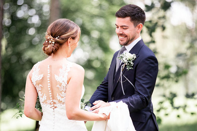 Paarshooting während einer Hochzeit in Mieming in Tirol. Hochzeitsfotografie, Firstlook