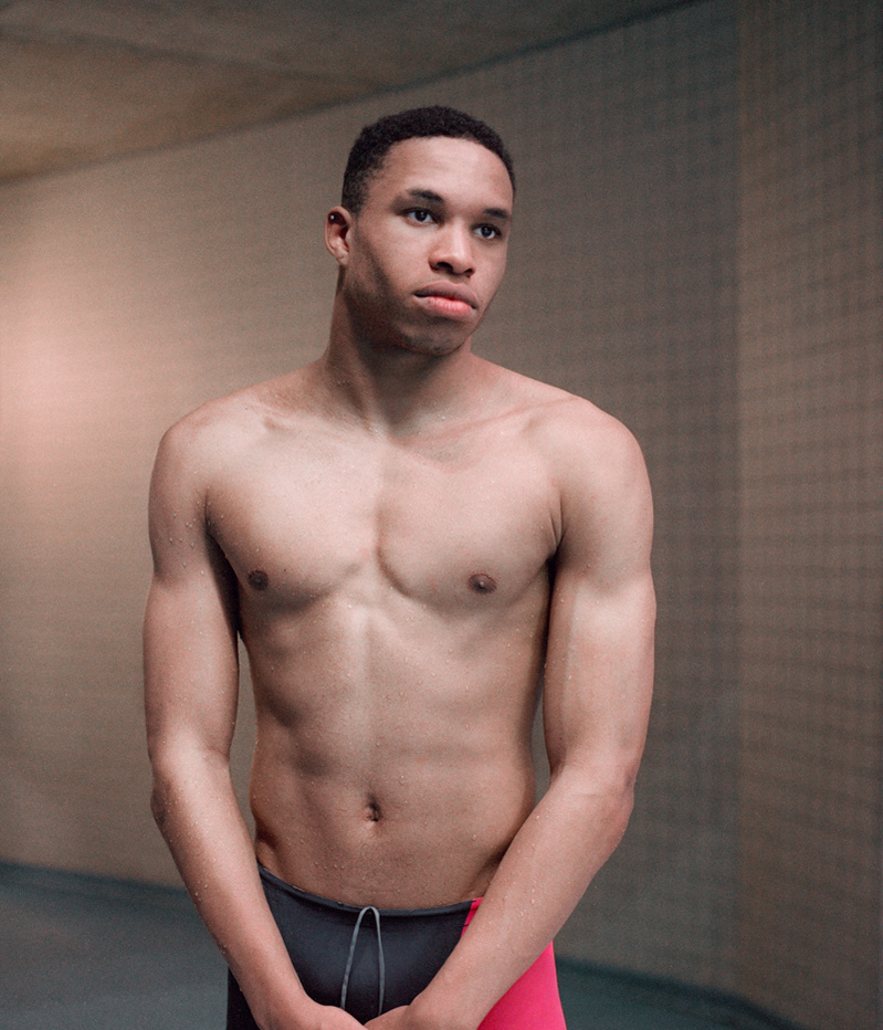 swimmer, athlete, olympics, joebriggsprice, joe Briggs-Price, Briggs-Price, why do we fall?, art, fine art photography, portrait, man, male athlete, gold medal, film, mamiya 67, kodak, leader, leadership, dedication, values,
