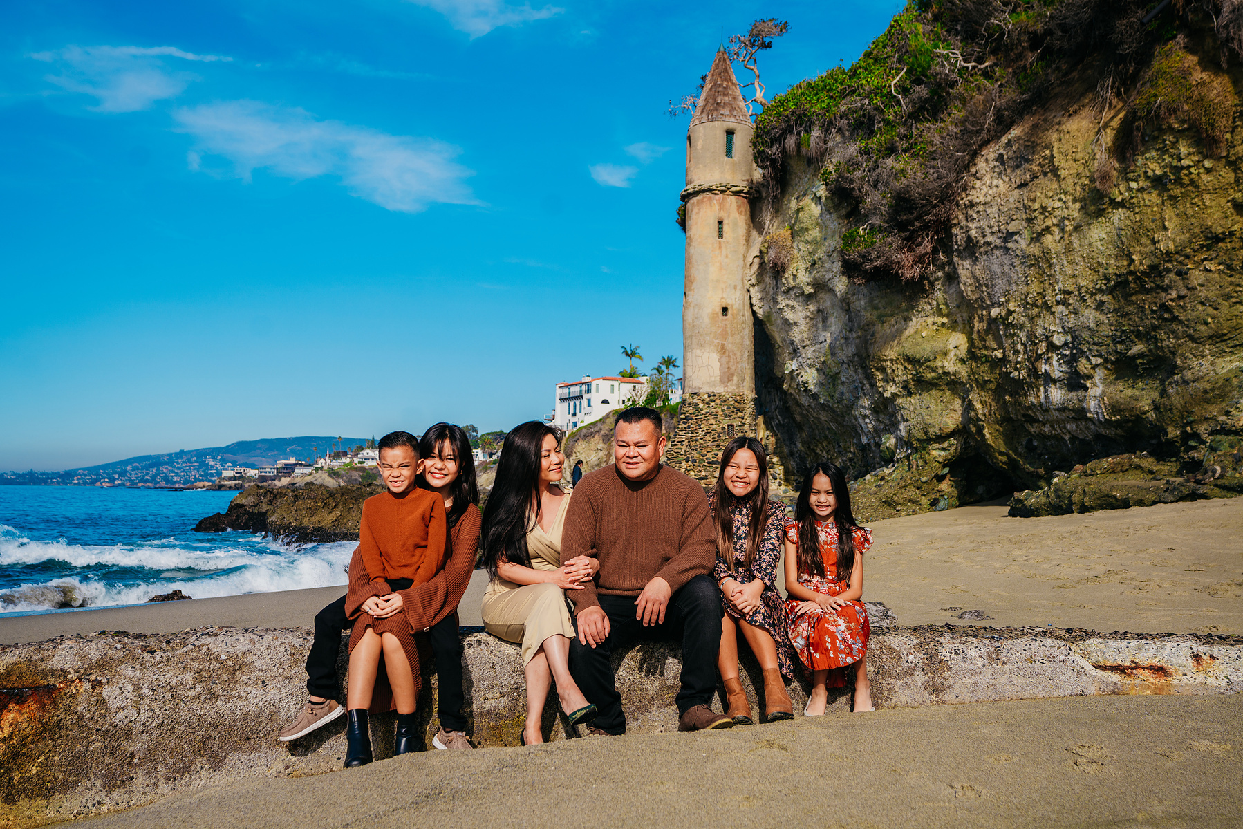 Family Portrait Session in Laguna Beach, CA