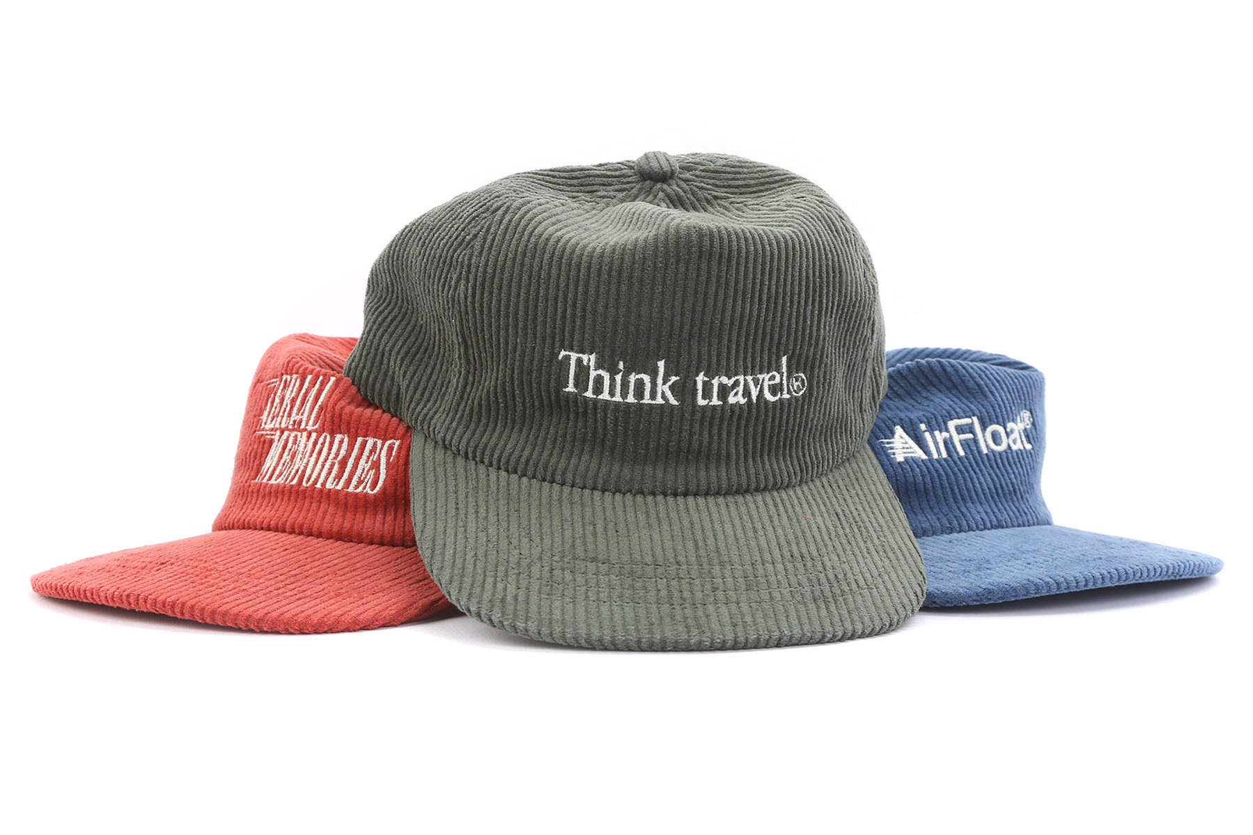Three Oyster Holdings corduroy caps