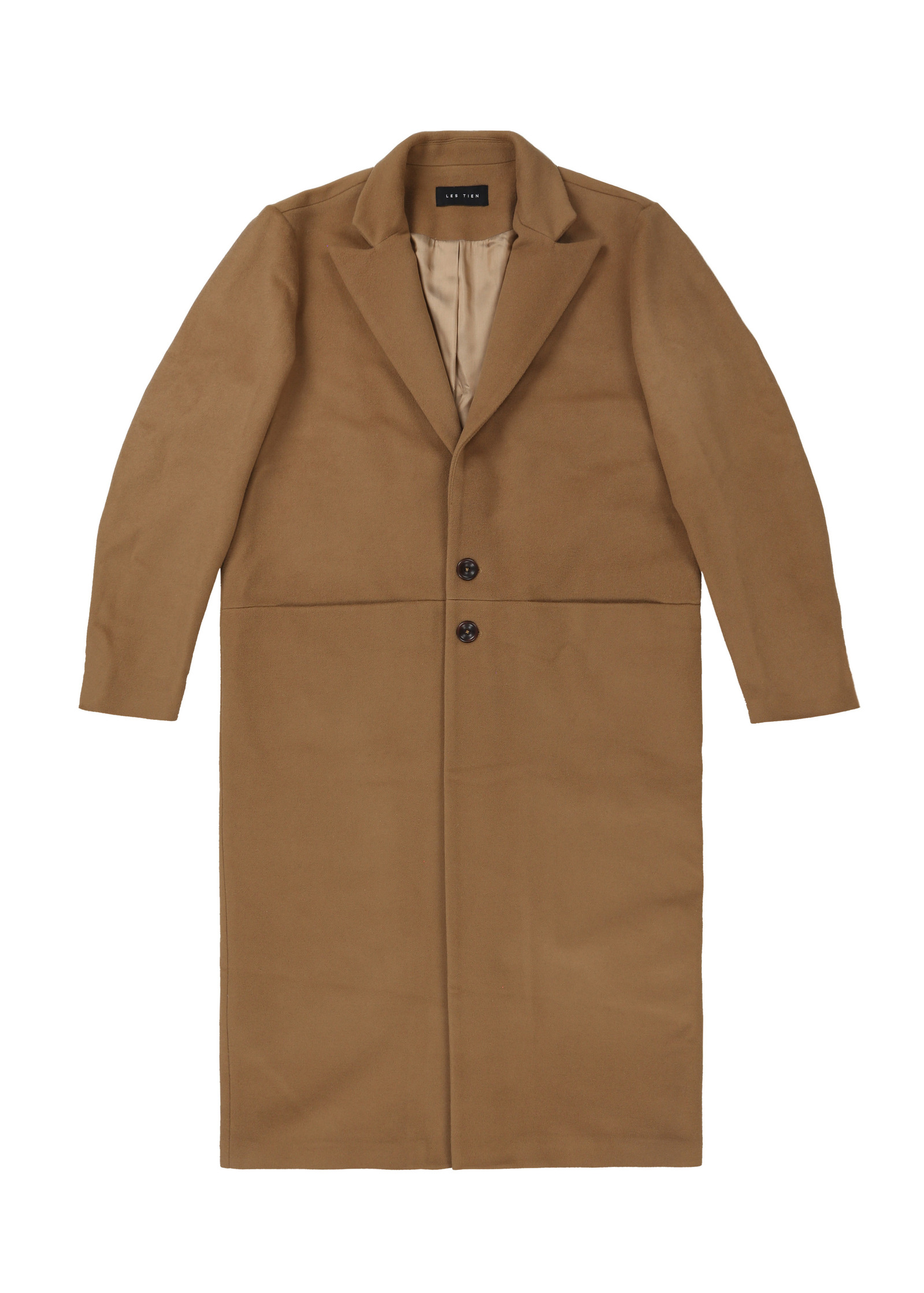 Les Tien brown trench coat