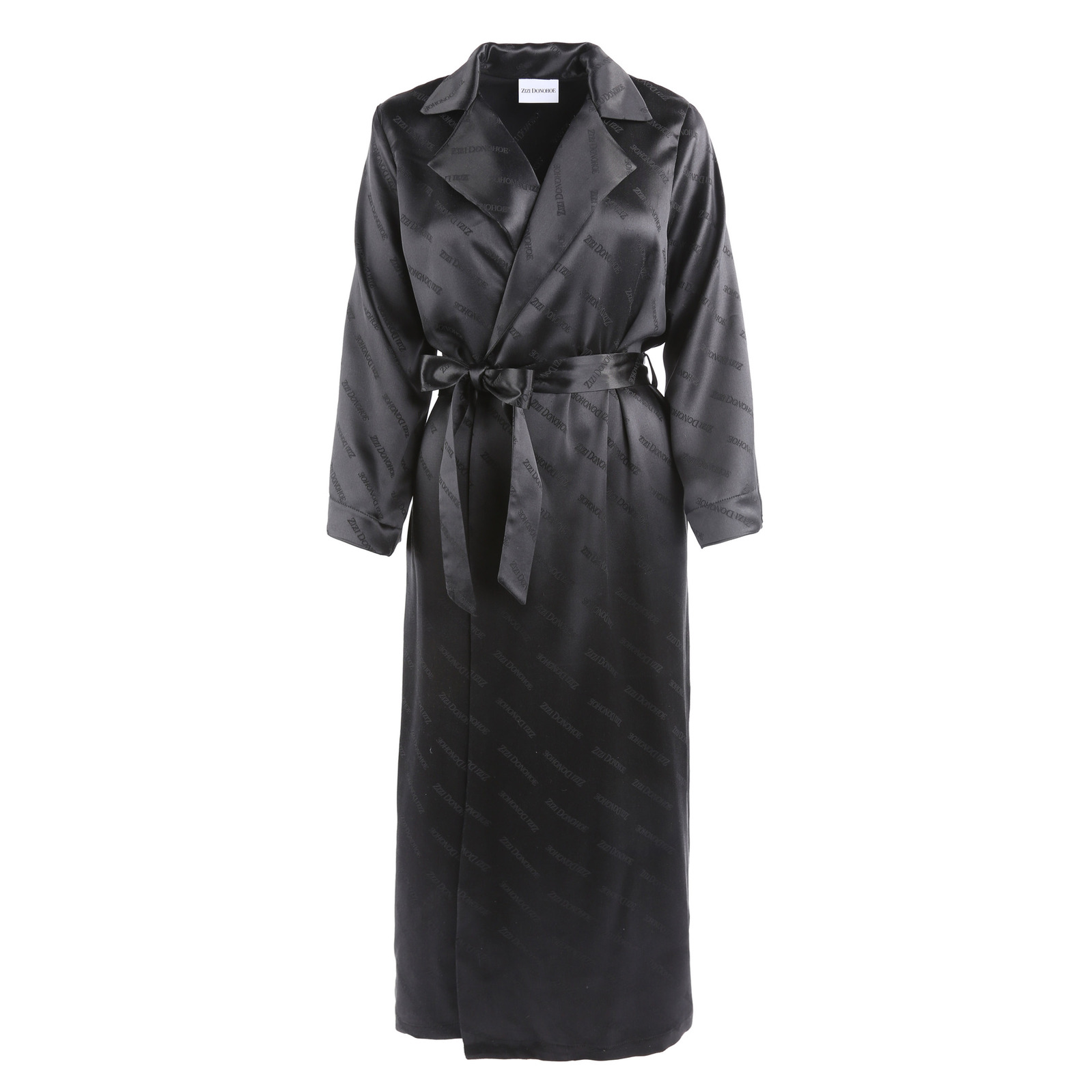 Zizi Donohoe black silk robe