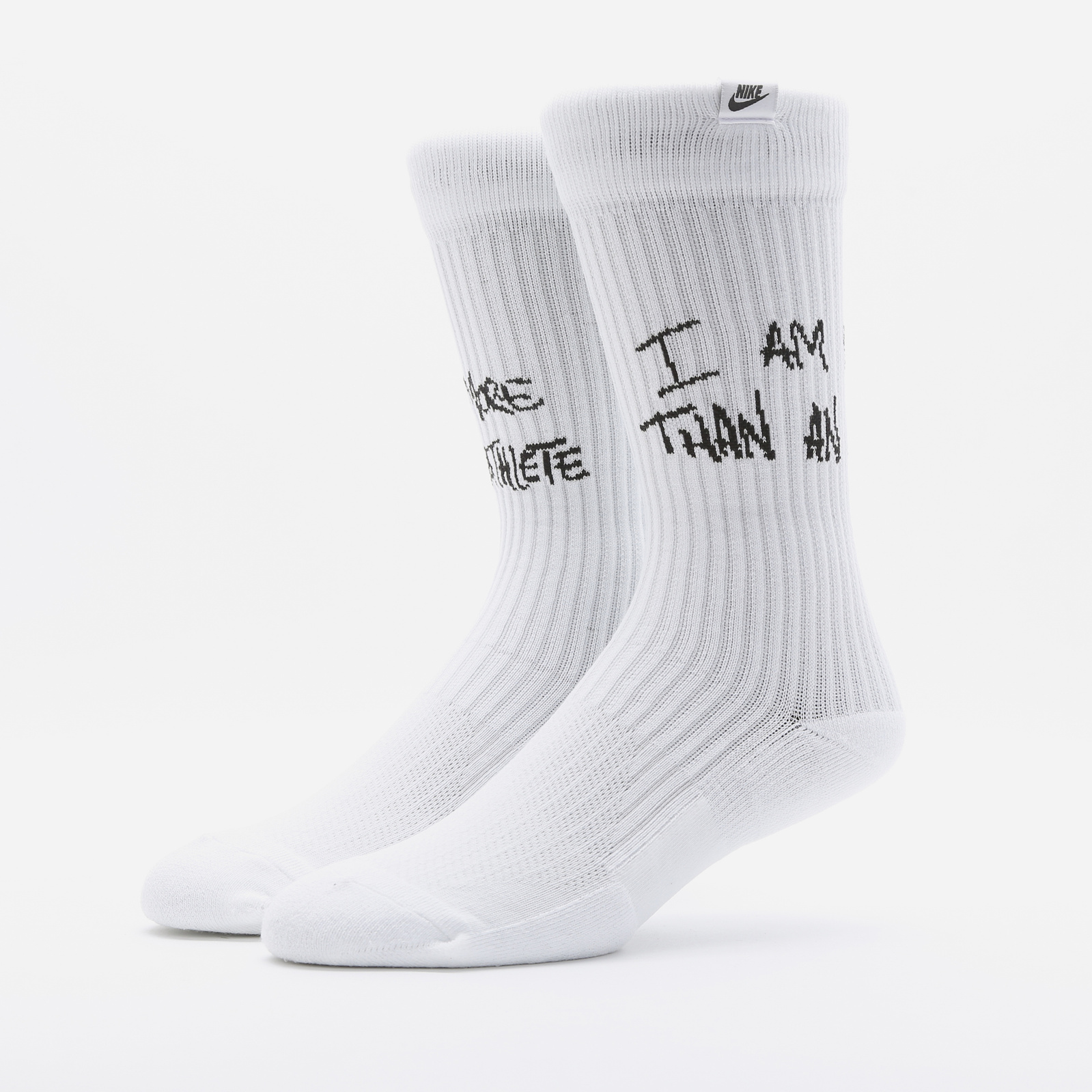 Uninterrupted Nike socks with grey background