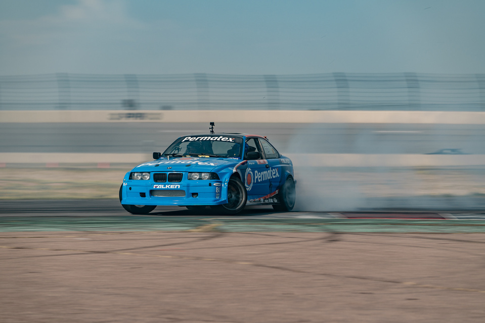 BMW drift car at Gridlife Alpine Horizon Festival, Pikes Peak International Raceway, 2022