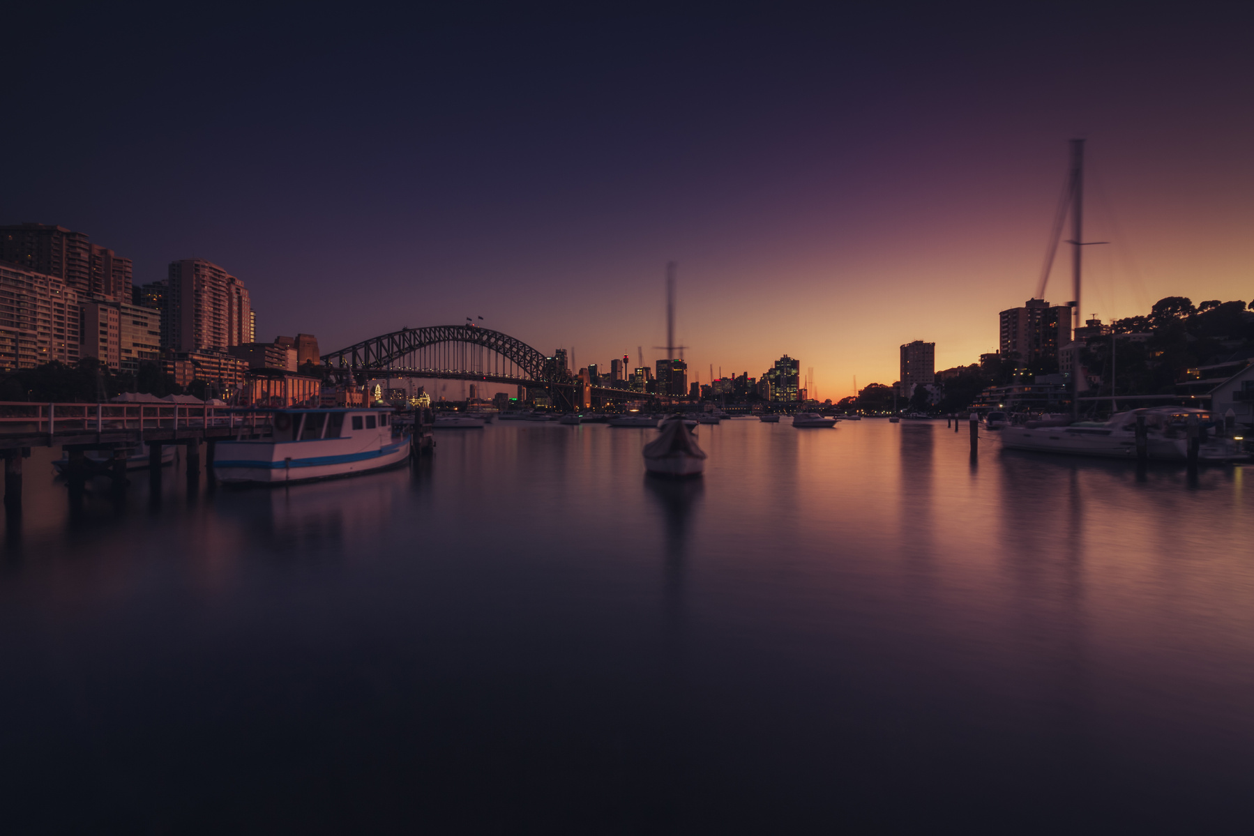 Photo of the Sydney Harbour Bridge from Lavender Bay NSW