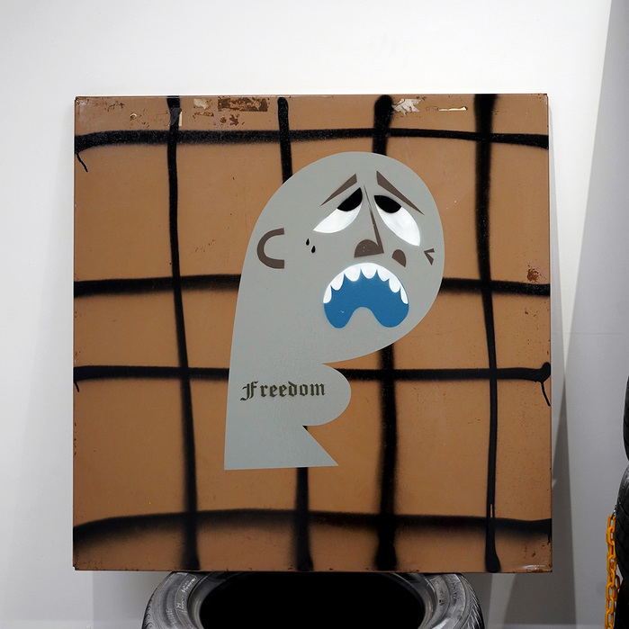Gary Silipa
Untitled, 2021
900 x 900mm
Spray paint, vinyl on steel
$2500