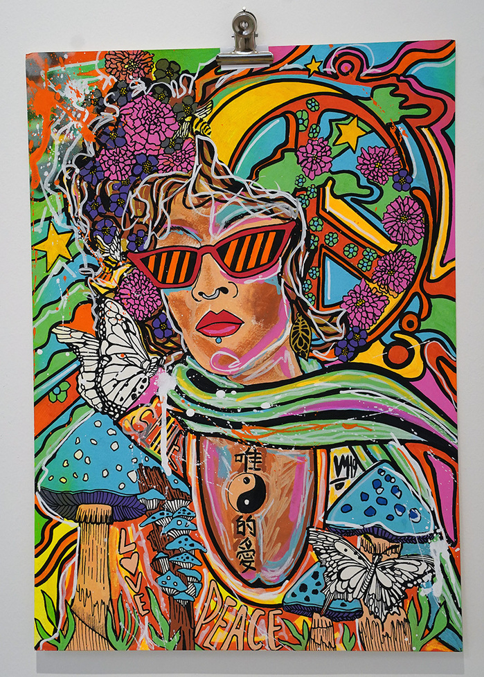 Vivian Messina
Sahala Peaceful
297 x 420mm
Acrylic, spray paint on fine art paper 300gsm
$390