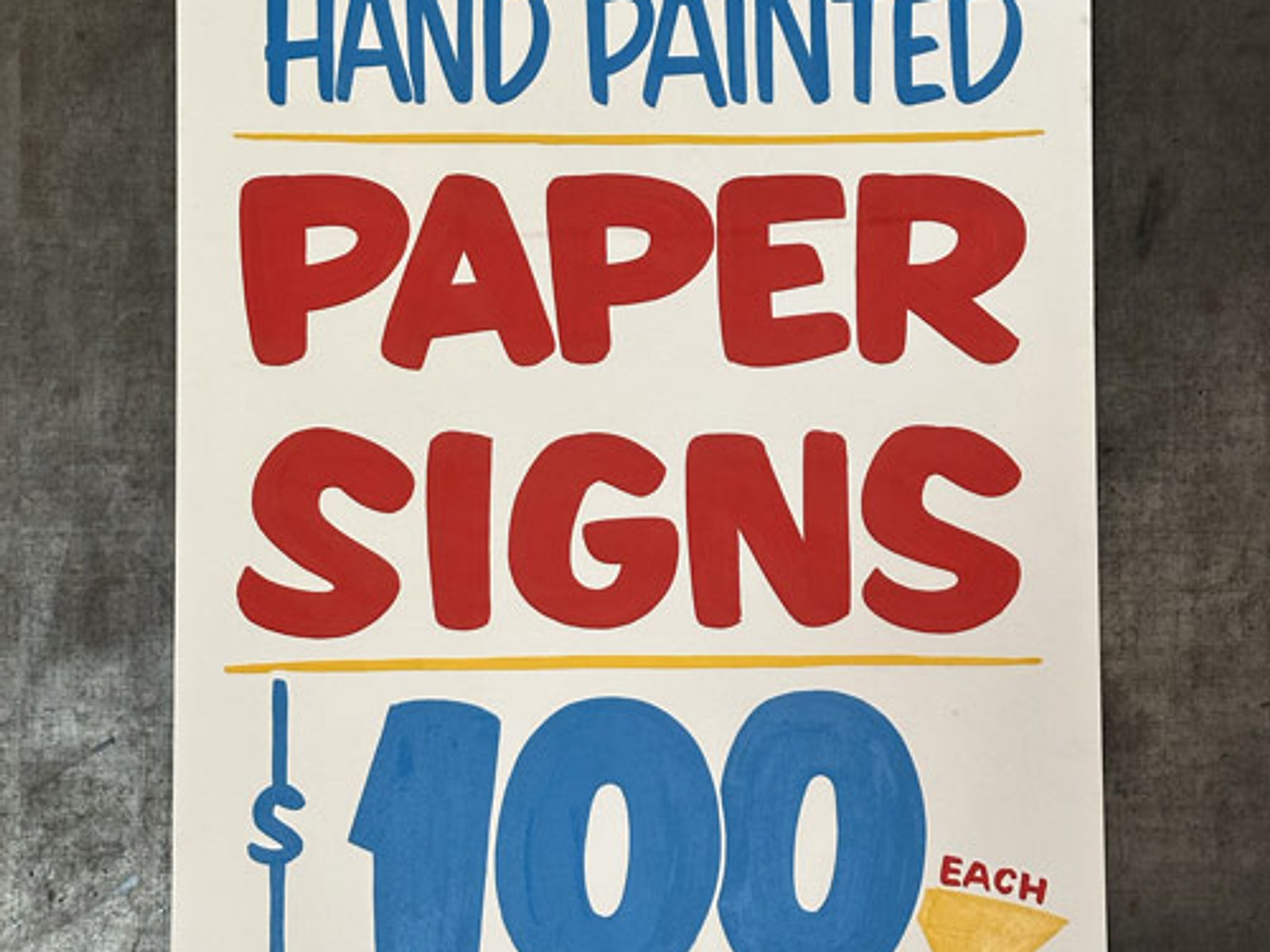 Paper Signs Code Paper Signs - Van Zee Sign Co.