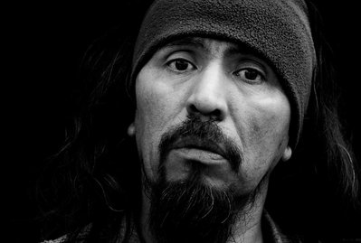 Retrato del poeta David Aniñir Guilitraro