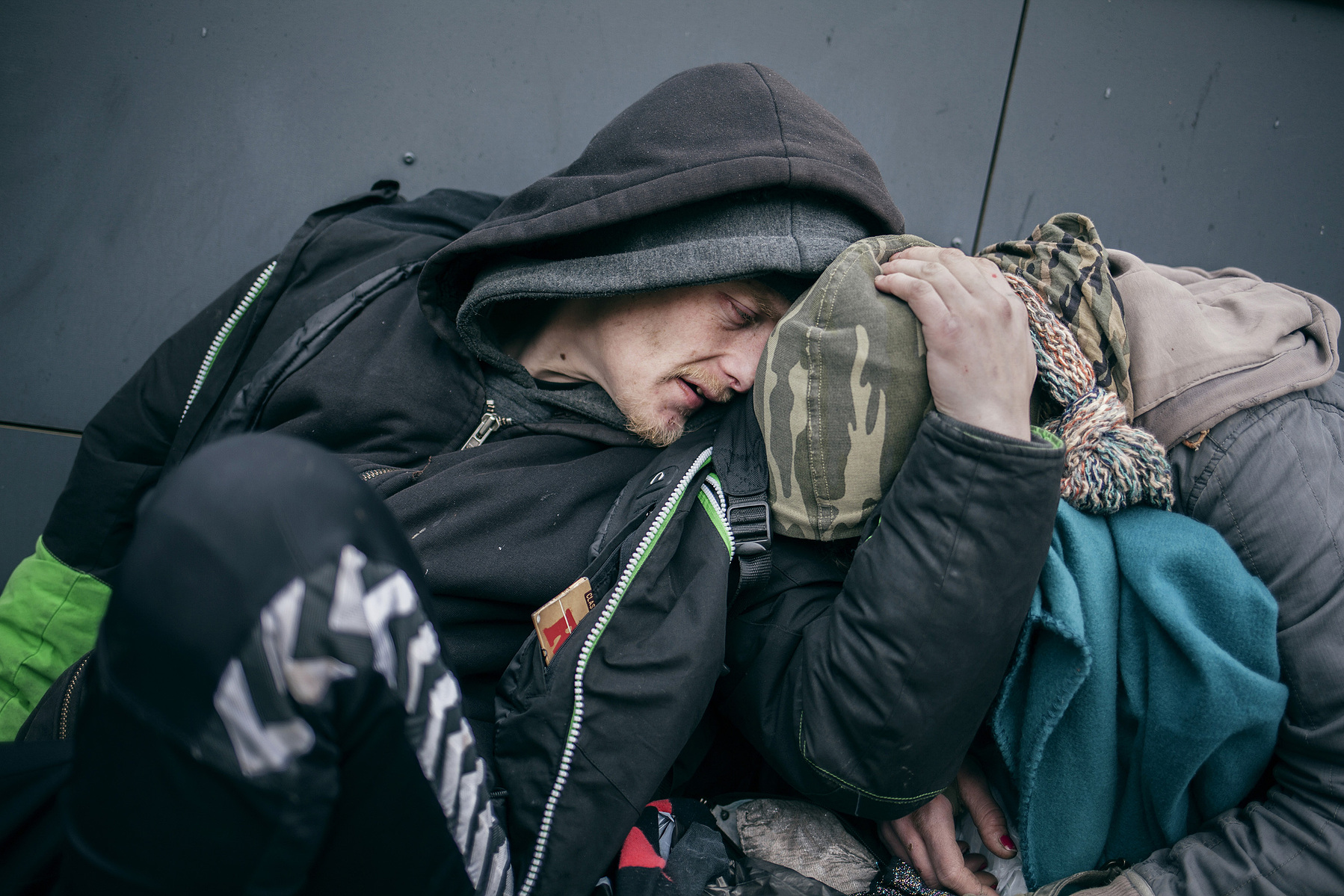Martin and Lina have been a couple for five years and been shooting for the last three. Before, they were drinking, but decided heroin was a healthier choice.