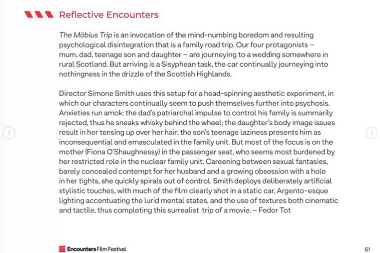 Review on The Möbius Trip by Reflective Encounters @ Encounters Film Festival 