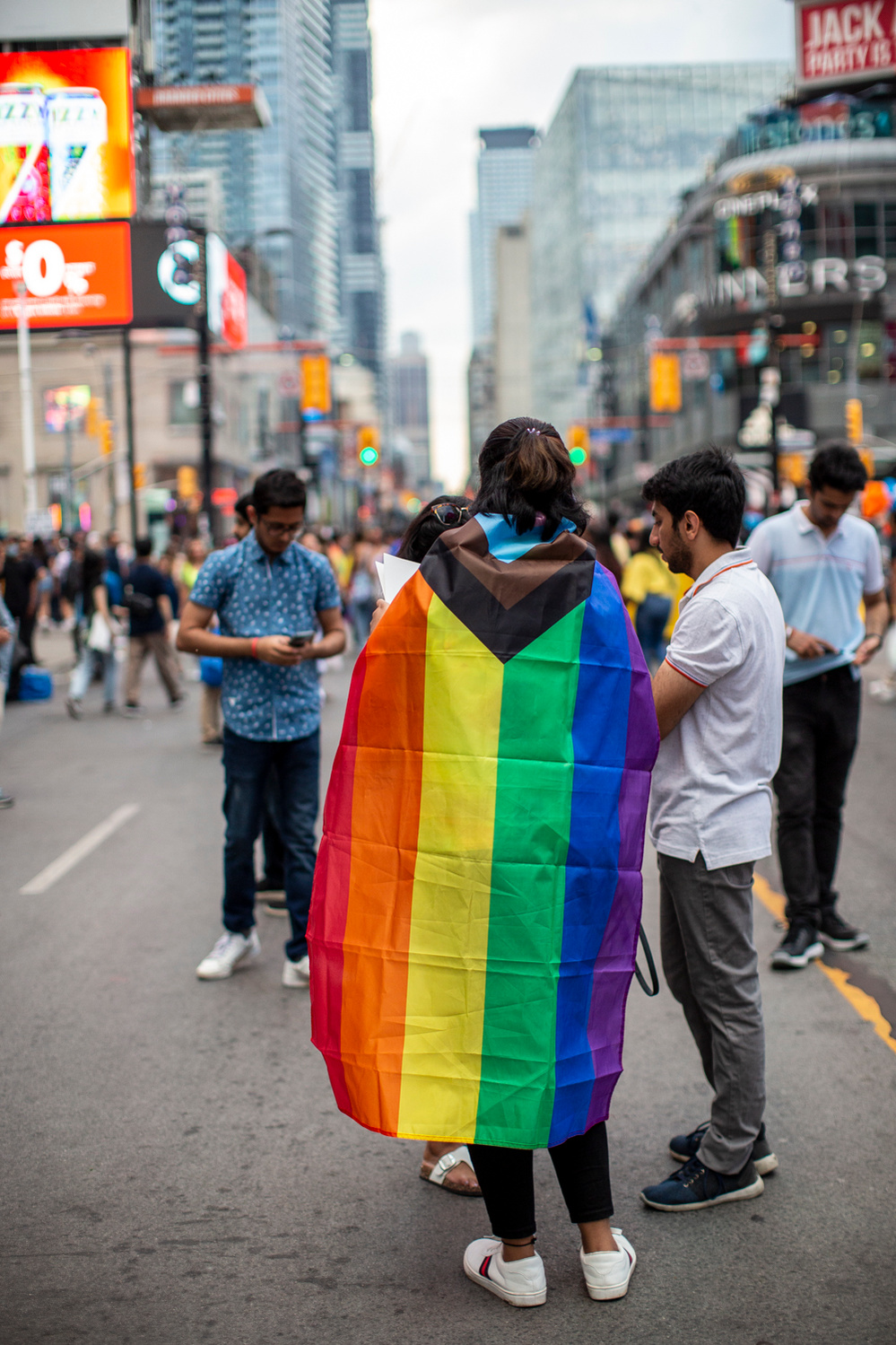 Photographs from Toronto's 2022 Pride Parade on June 26, 2022. 