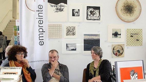 Danielle Grosbusch auf der Ausstellung 