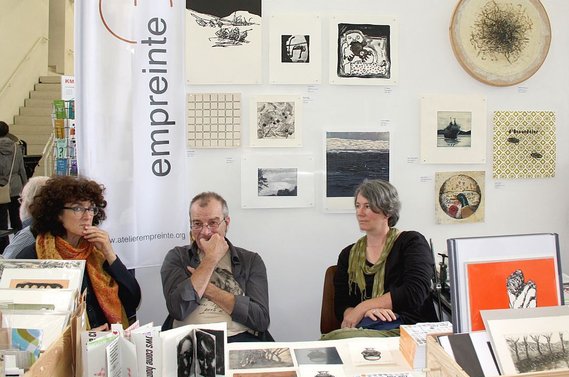 Danielle Grosbusch auf der Ausstellung 