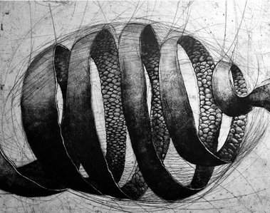 Wachsende Ringe, une belle gravure qui représente le parcours artistique de Danielle Grosbusch