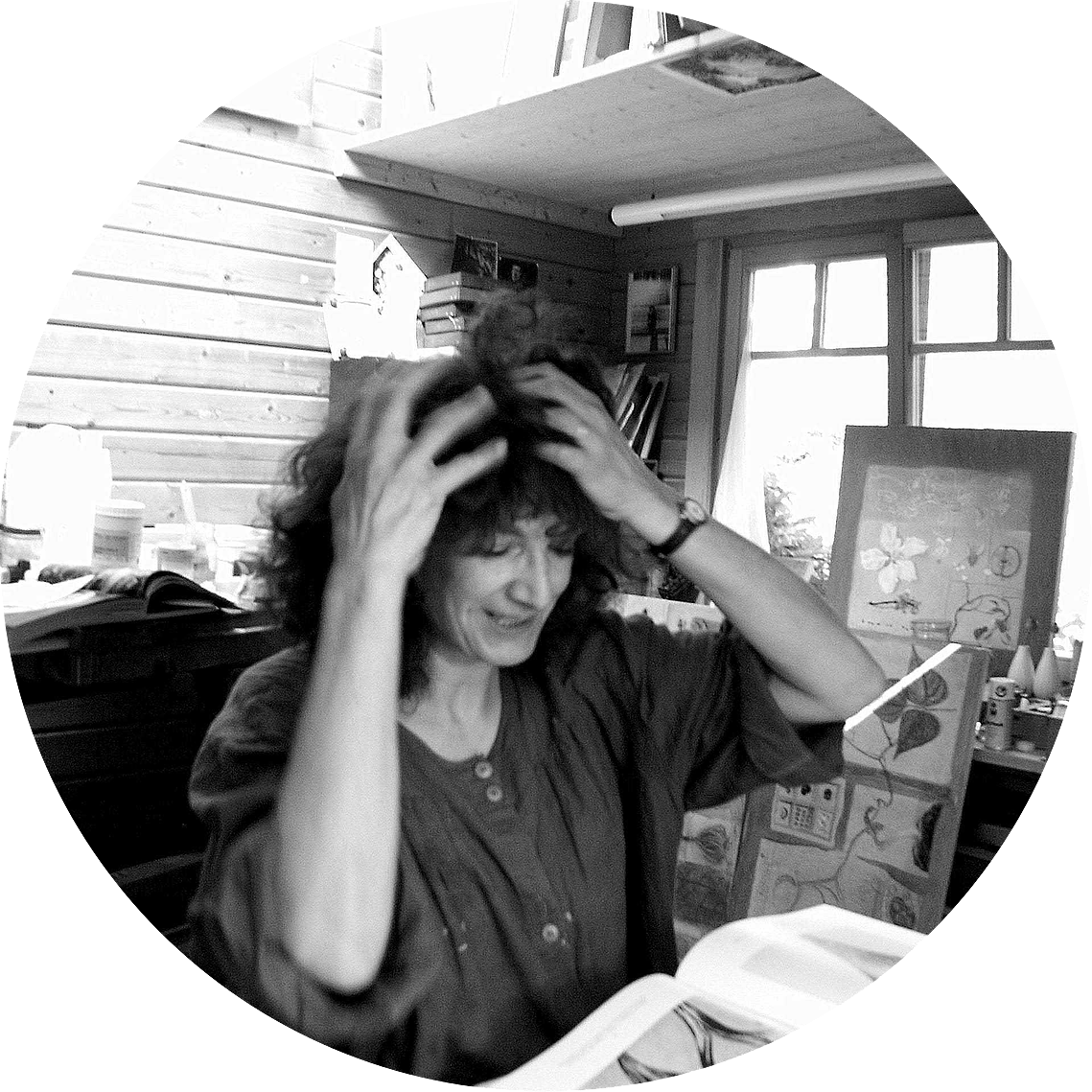 Danielle Grosbusch as she lived and worked. A chaotic but also brilliant mind, full of ideas and creativity.