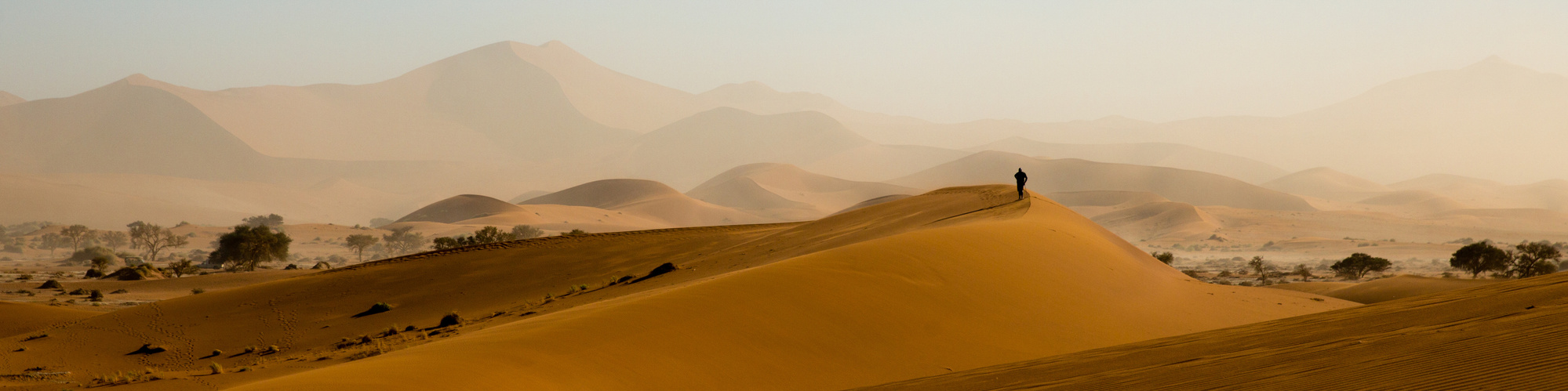 Sandstorm in the Namib Desert. Shot for BBC Travel, 2019.