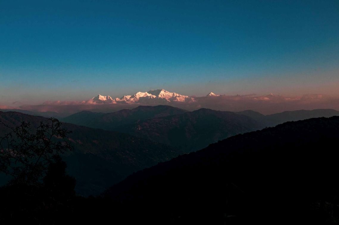 Kanchenjunga range in the distance