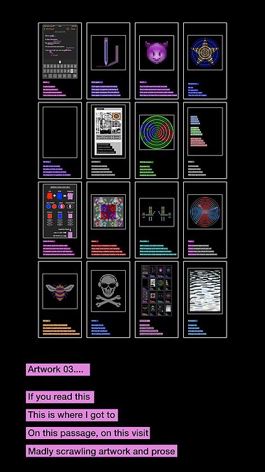 Artwork 03, Pink Rectangle, About John Waddington Artist, Four Step Stanza