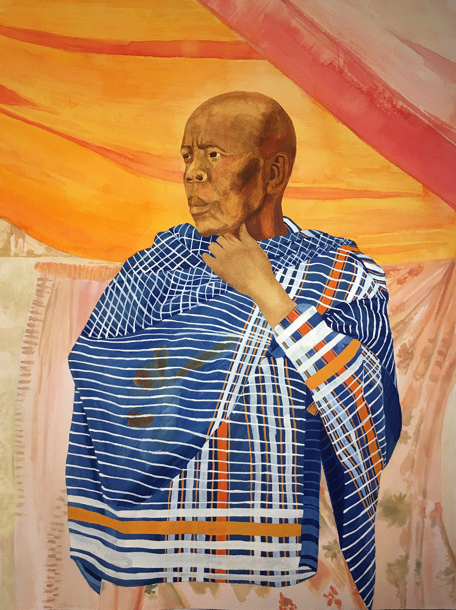 #artinthetimeofcorona #fineart #art #arte #artist #gouachepainting #painting #painter #contemporaryart #theportraitseries #theportraittravelseries #masaka #uganda #laylaalrayes