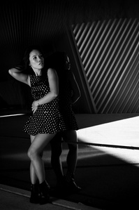 Portrait en noir et blanc
