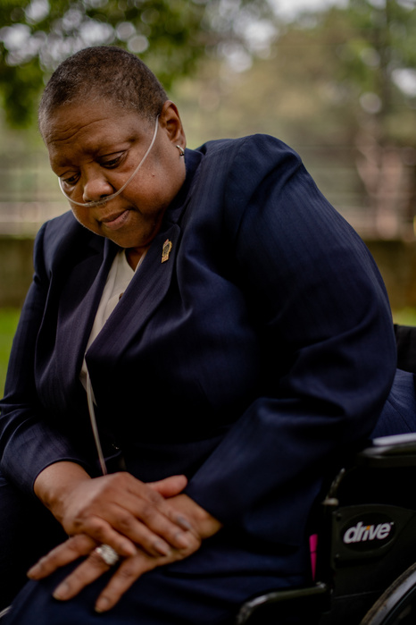 QUEENS, NEW YORK- JULY 26, 2021: Barbara Burnette, 58, poses for a portrait at Cunningham Park in Oakland Gardens on Monday. Burnette was a police officer (in the gang unit in the 73rd Prescient in Brownsville. On 9/11, Burnette jumped in boats with four