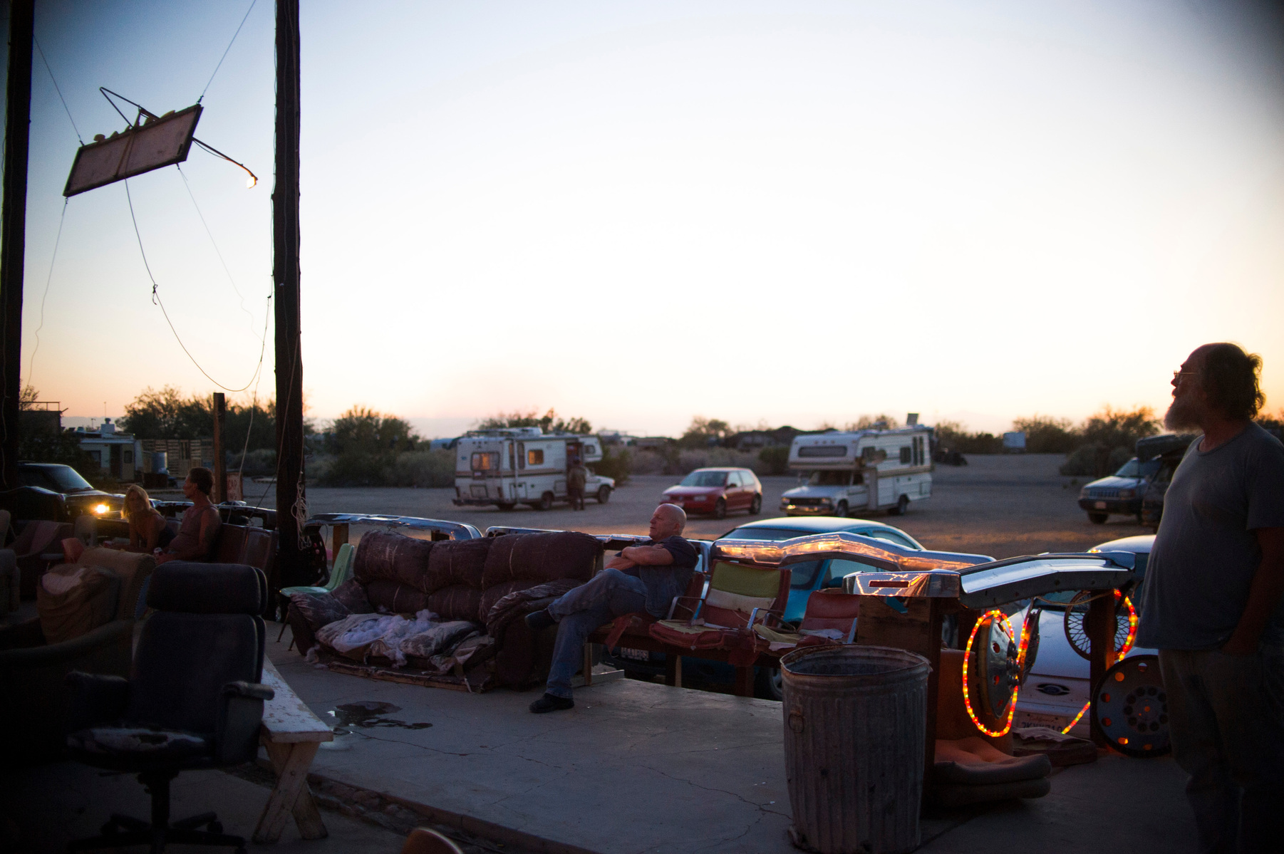 Every Saturday night Slab City provides the opportunity for locals to perform.