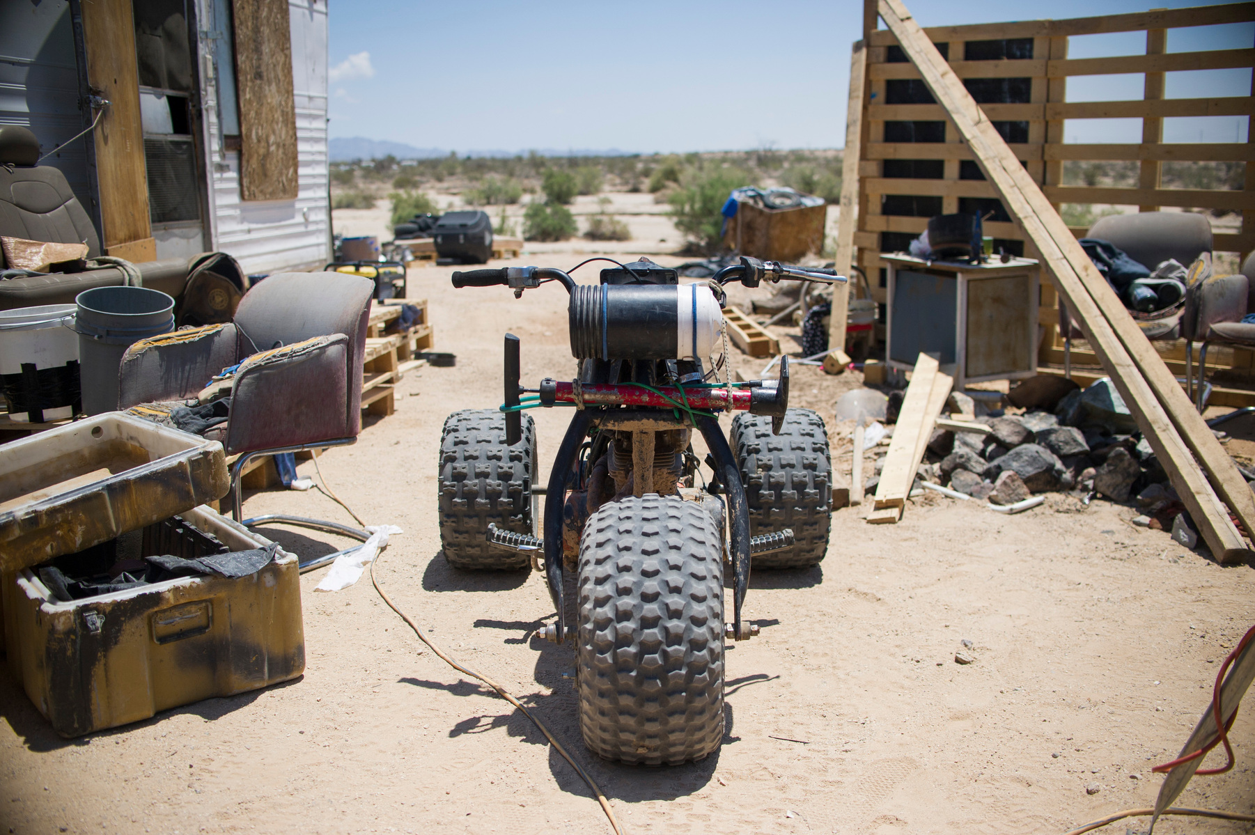 Common modes of transportation in Slab City.