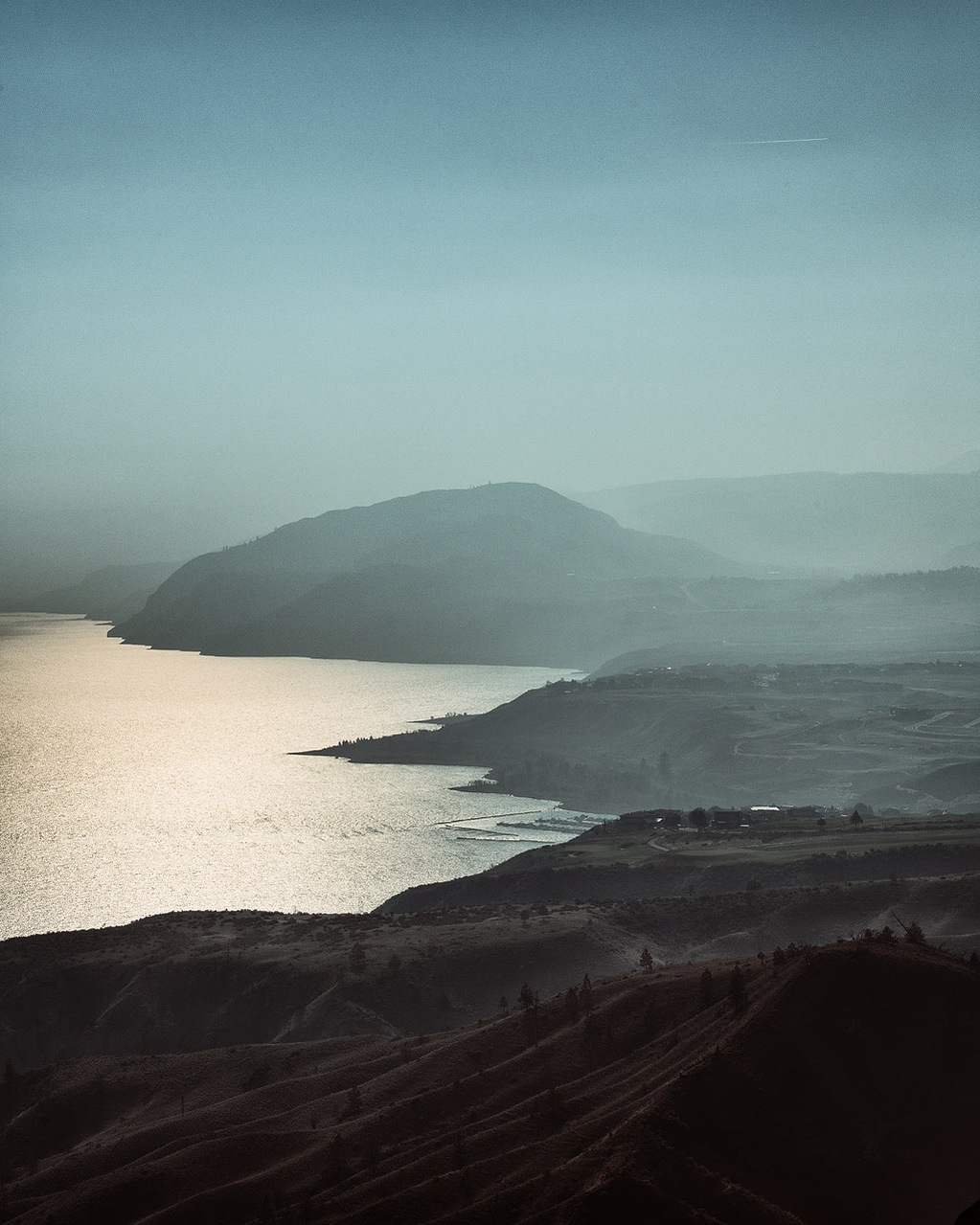 Fine art photography, ocean and mountains, shadows, british columbia photography, gallery photography, award winning landscape photography, Laura Marish Photography
