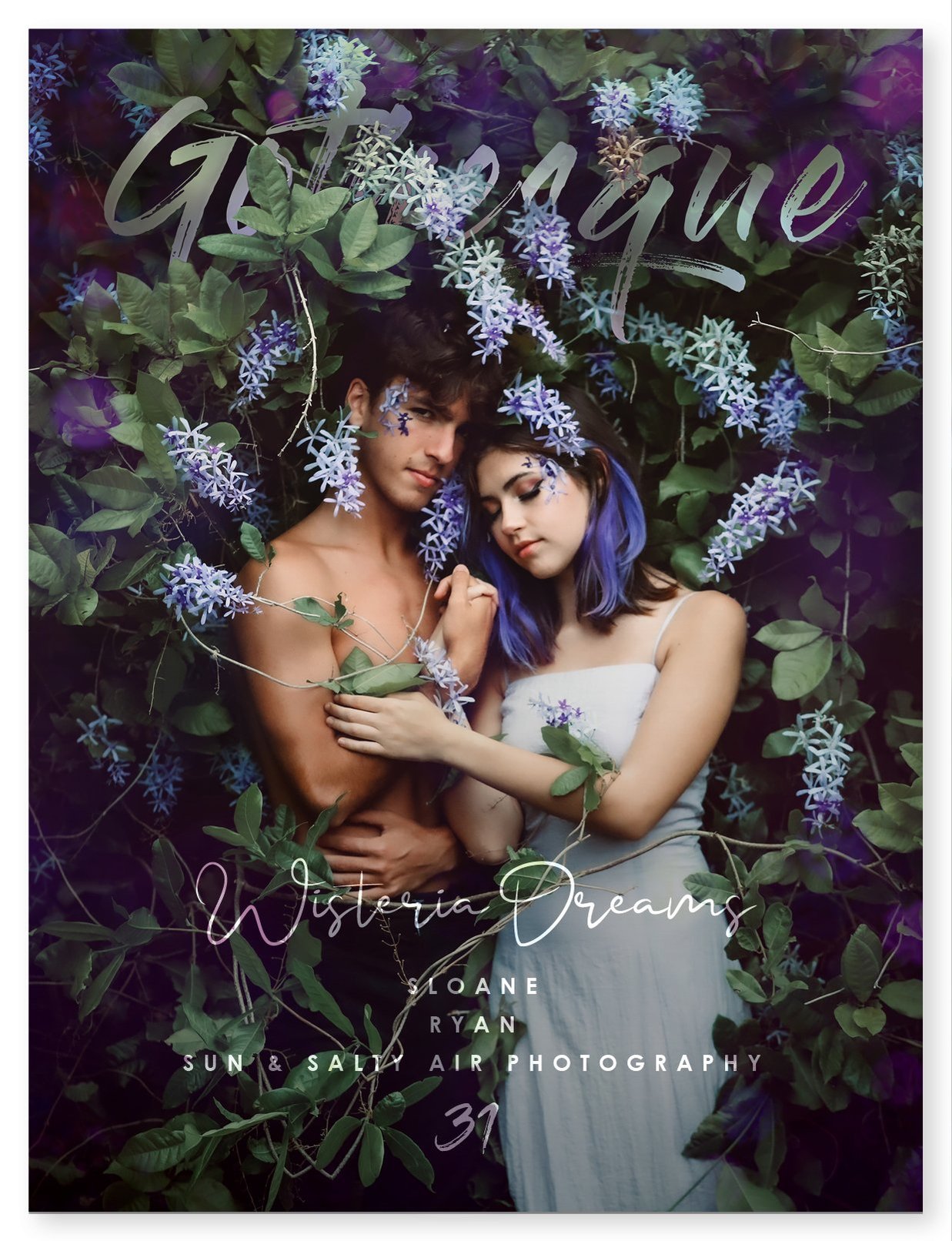 My photography was recently featured again in the latest issue of Gothesque Magazine! The theme for the issue was 'The Delicate Cultivation of Darkness' and my series is titled Wisteria Dreams. 