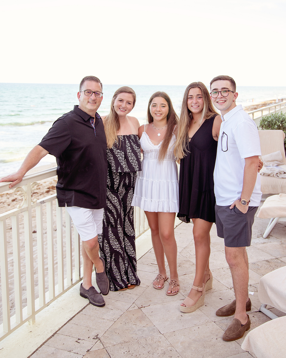 Family Portrait at the Eau Palm Beach captured by Gina Burg