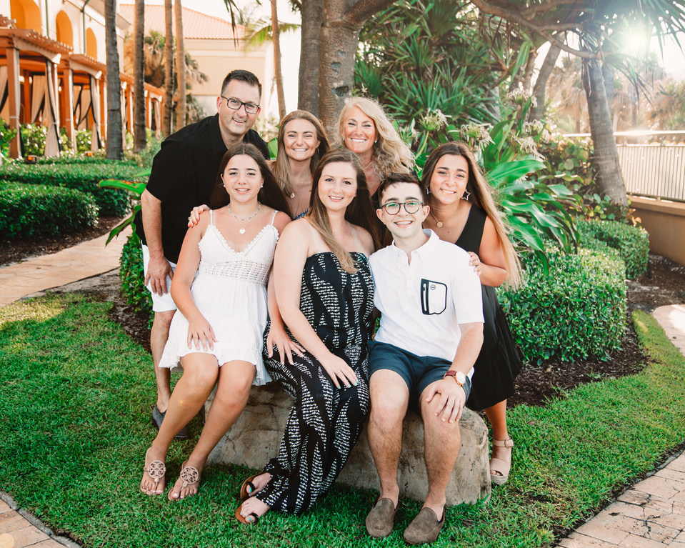 Family Portrait at the Eau Palm Beach captured by Gina Burg