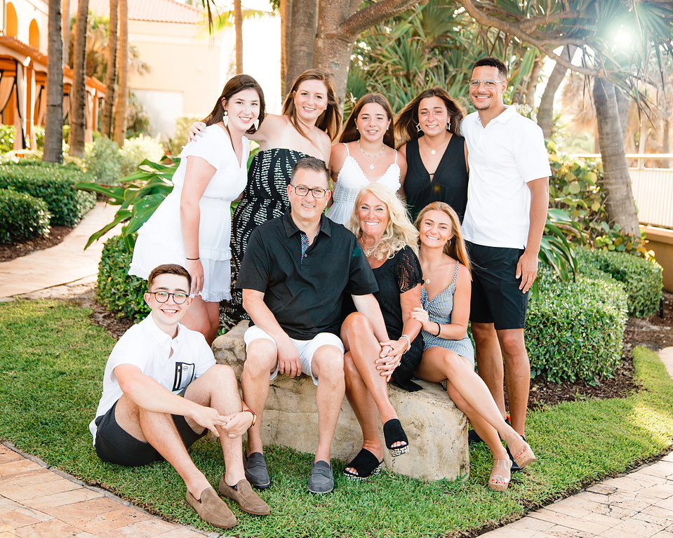 Family Portrait at the Eau Palm Beach captured by Gina Burg