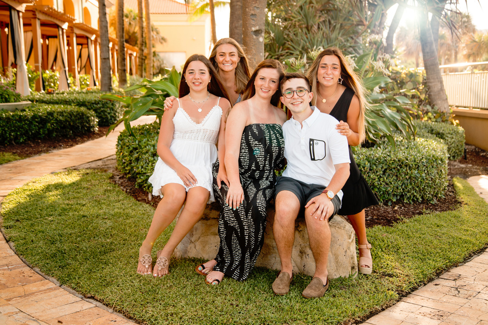 Family Portrait at the Eau Palm Beach captured by Gina Burg