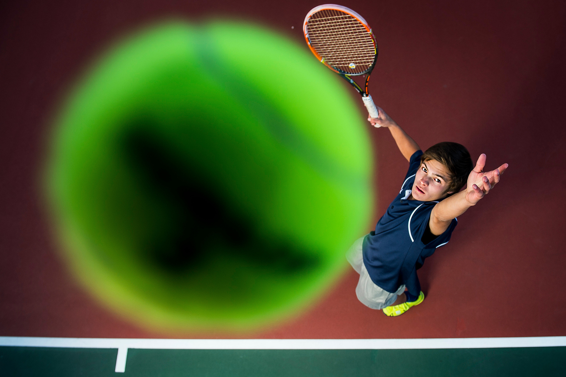 Air Academy's Keenan Kaltenbacher is the Gazette's Peak Performer of the Year for boys tennis. Wednesday, December 3, 2014. Michael Ciaglo, The Gazette