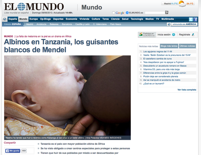 Ana Palacios Documentary Photographer. Tearsheet
