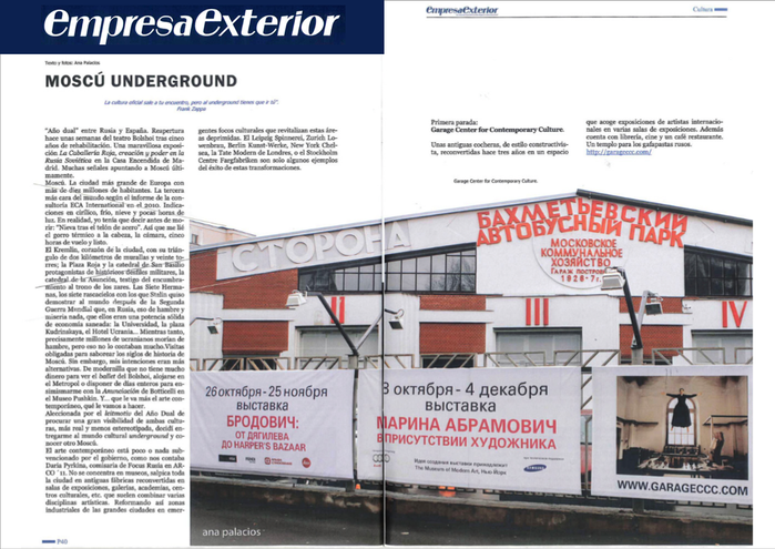Ana Palacios Documentary Photographer. Tearsheet