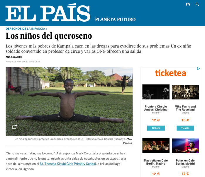 Ana Palacios Documentary Photographer. Tearsheet