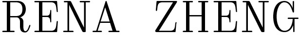 Rena Zheng: Visuals, Sounds, Words