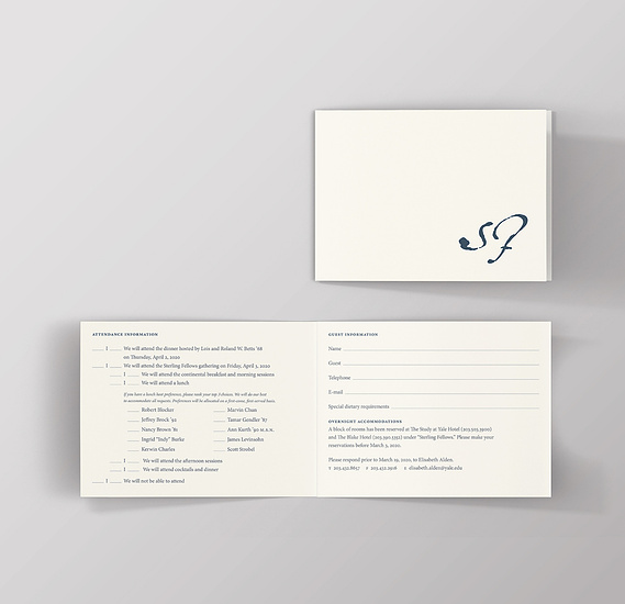 Sterling Fellows A6 reply card