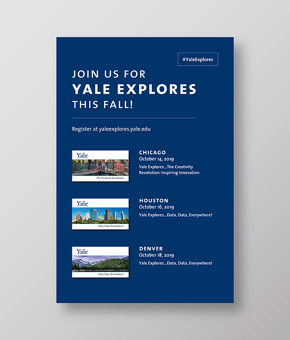 Yale Explores poster