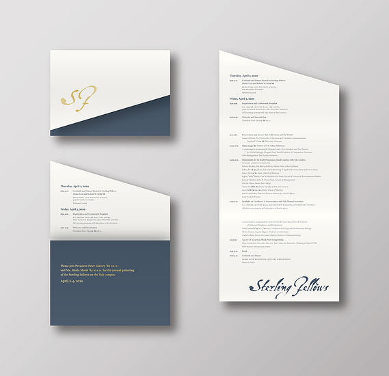 Sterling Fellows 2020 A7 print invitation