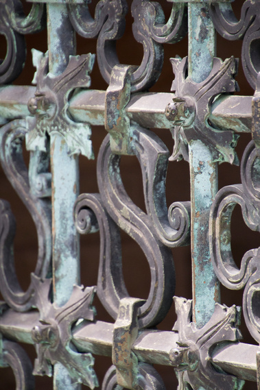 Detail of the Trumbull College Gate