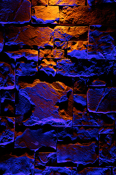 Light Illuminating a Rock